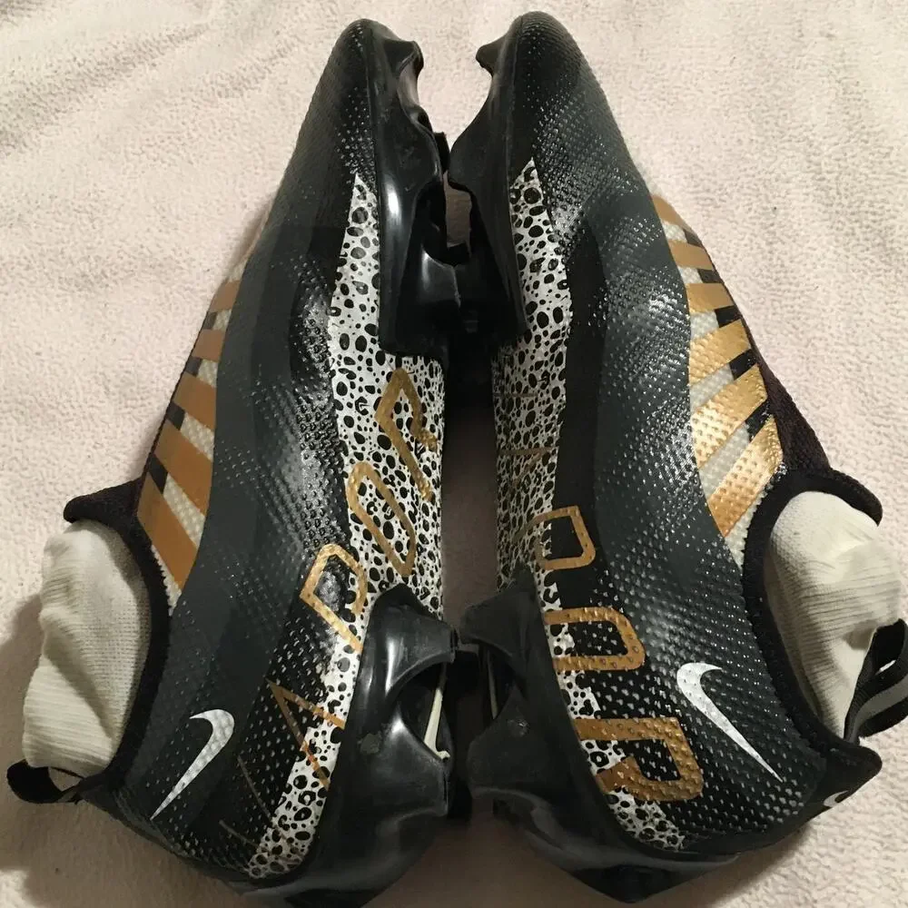 Nike Men's 12.5 Vapor Edge Pro 360 Football Cleats Black/White Ghost Lace